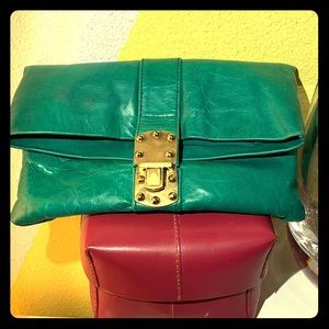Jocasi, London - Turquoise Clutch.